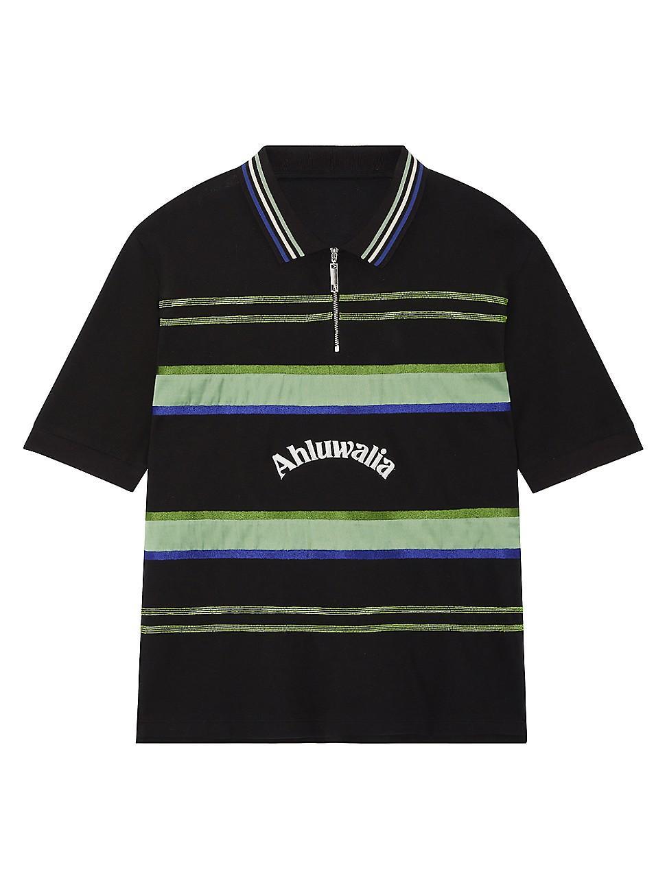 Mens Buke Striped Short-Sleeve Polo Shirt Product Image