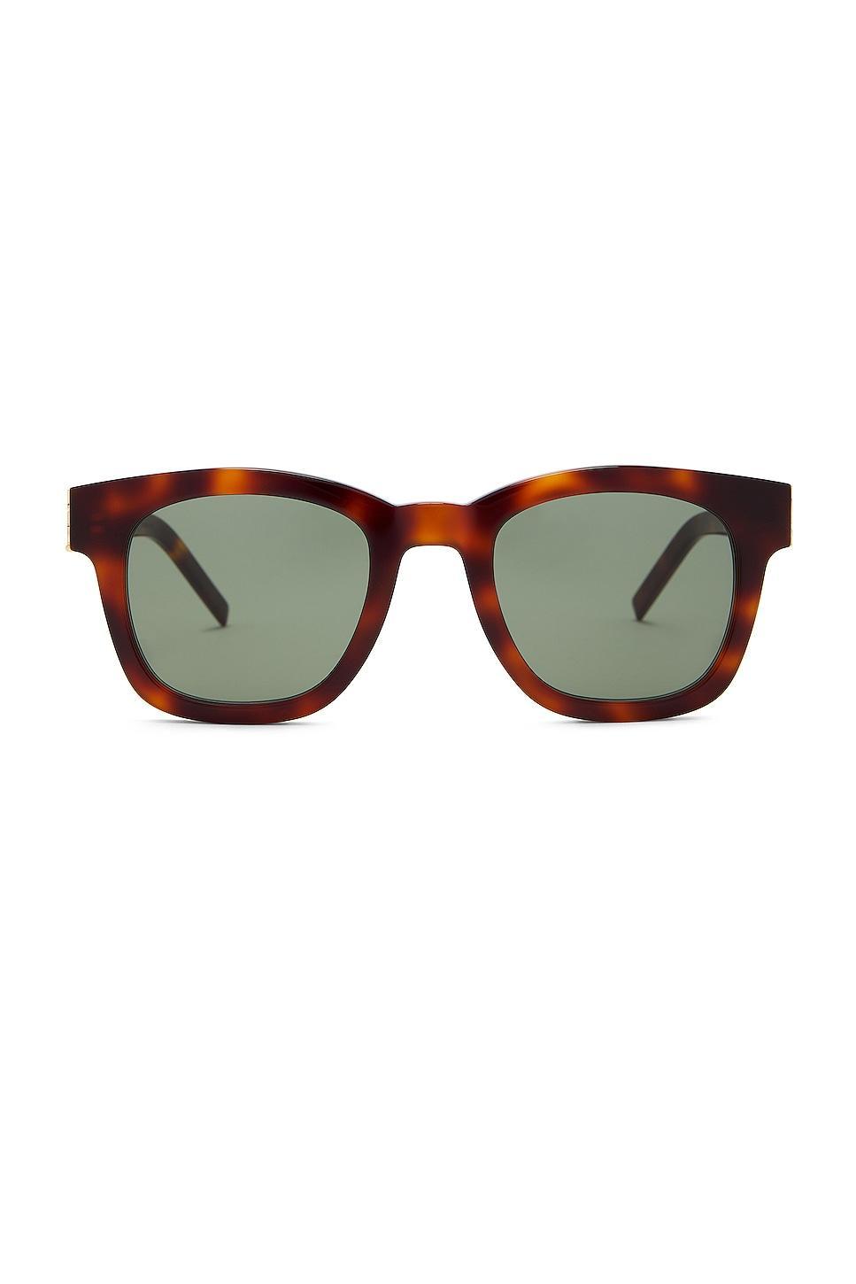 Saint Laurent Rectangular Sunglasses Brown.. Product Image