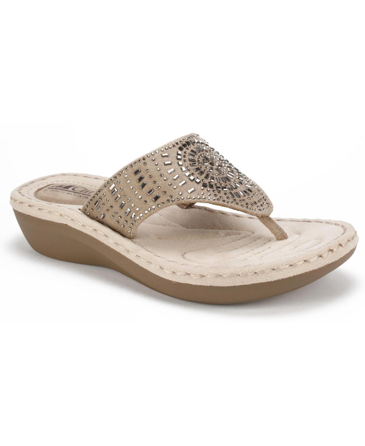 Womens Cliffs Mountain Cienna Wedge Thong Sandals Product Image