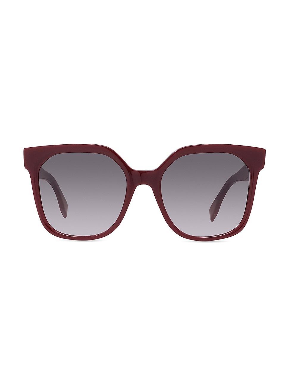 Fendi Lettering 55mm Gradient Geometric Sunglasses Product Image