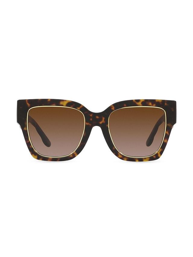 Tory Burch Womens Ty7180u 52mm Tortoise Square Sunglasses Product Image