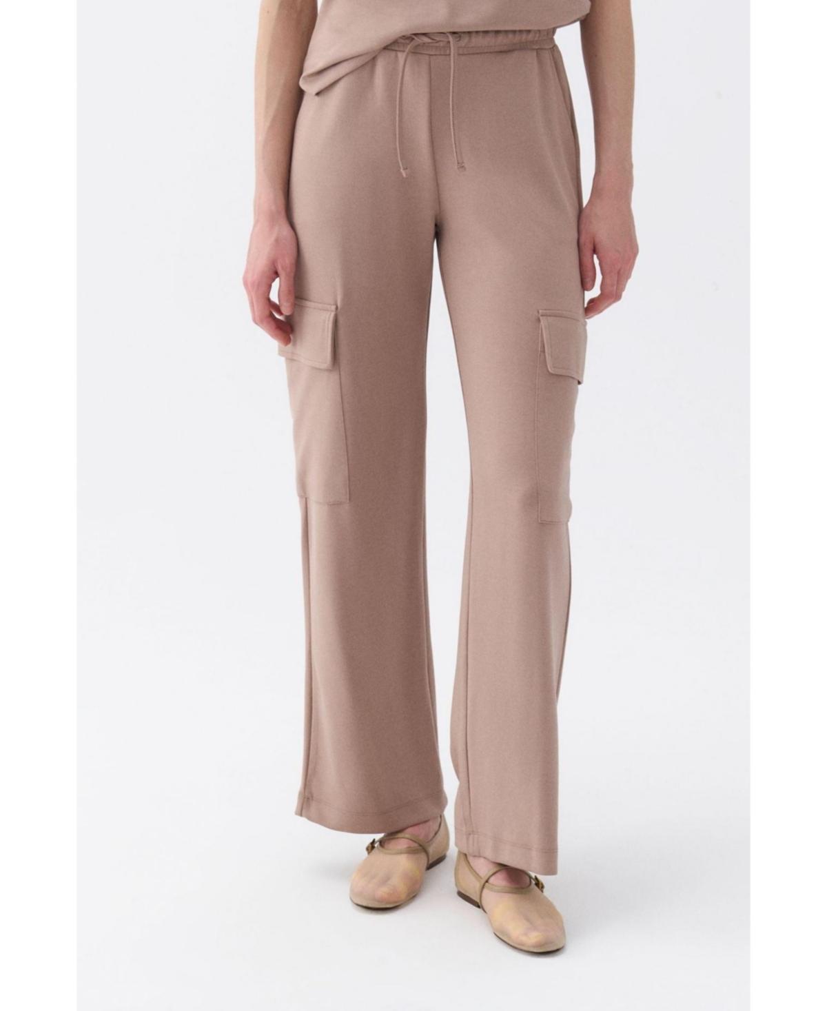 Nocturne Womens Cargo Pants with Elastic Waistband Product Image