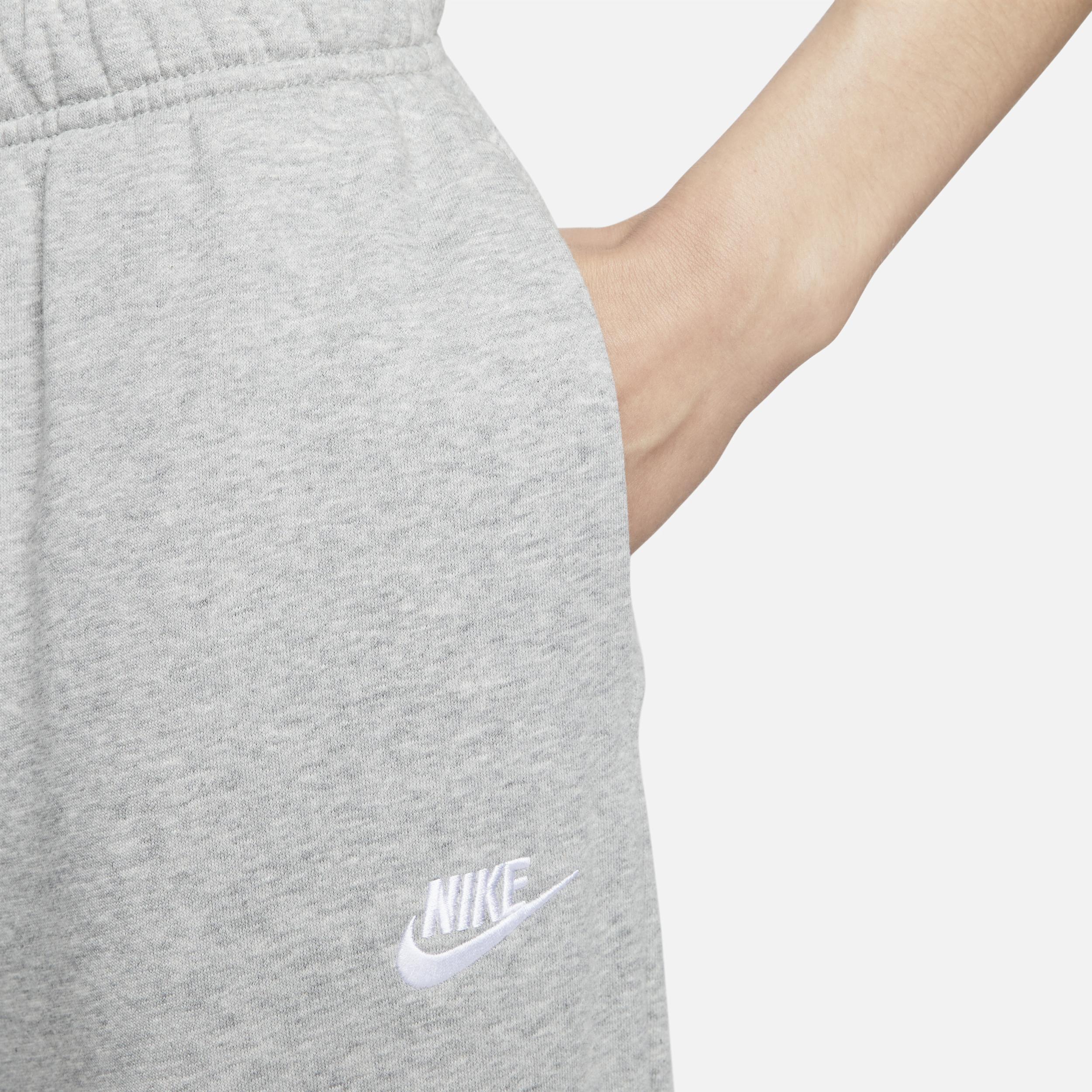 Womens Nike Sportswear Oversized Club Fleece Sweatpants Gray Grey Product Image