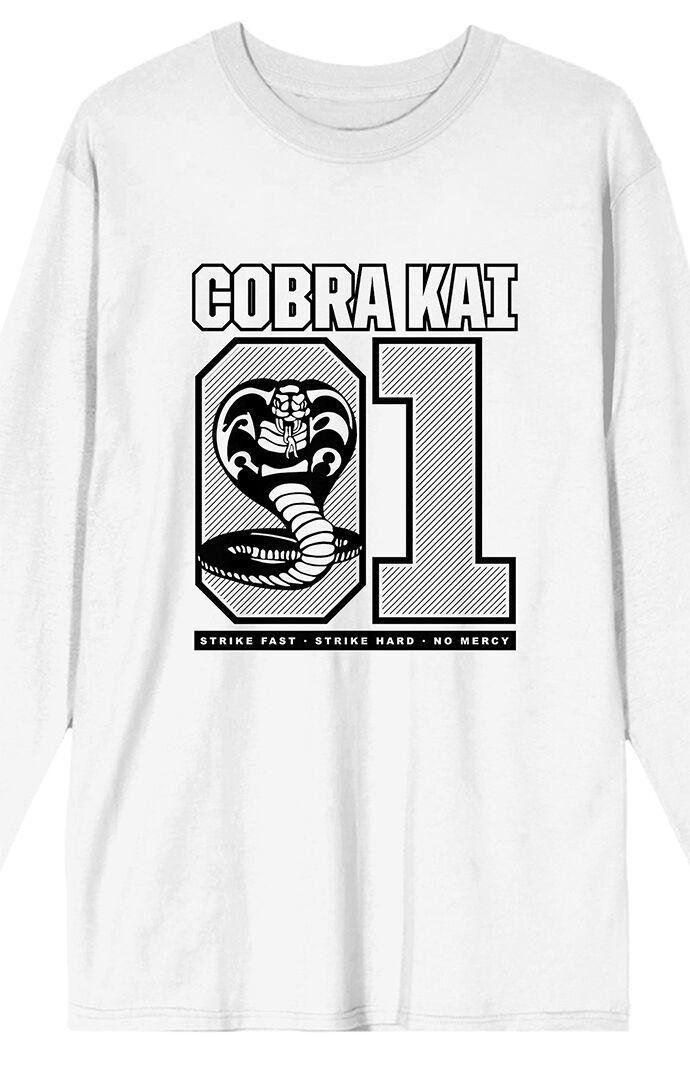 Men's Cobra Kai 01 Snake Logo Long Sleeve T-Shirt Product Image