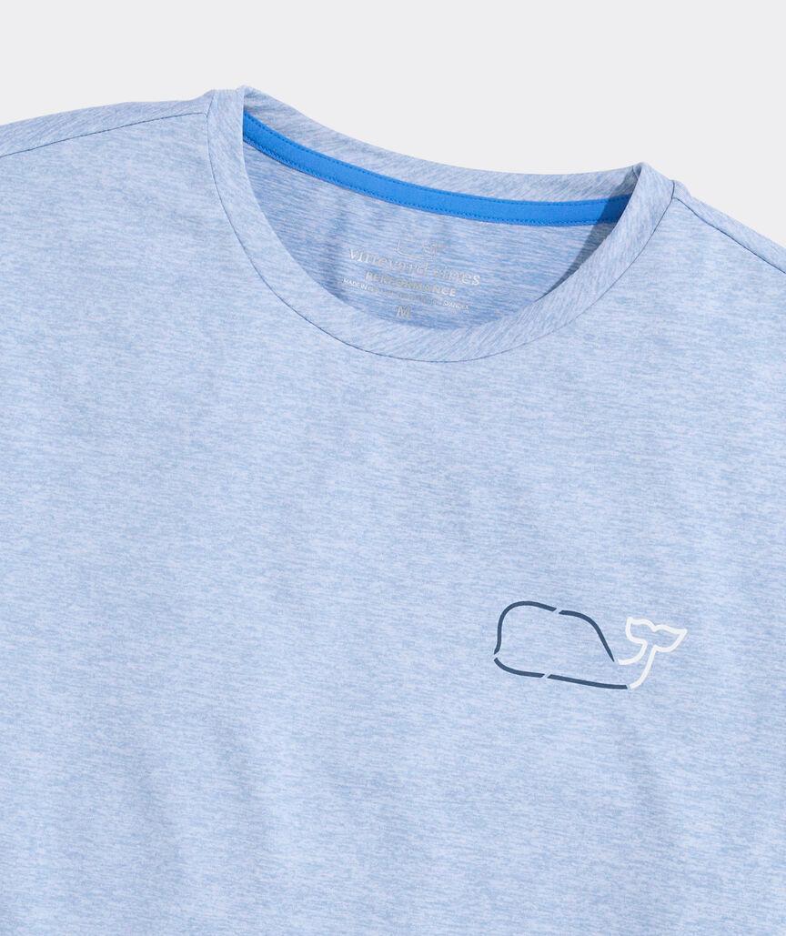 On-The-Go Whale Outline Short-Sleeve Harbor Performance Tee Product Image