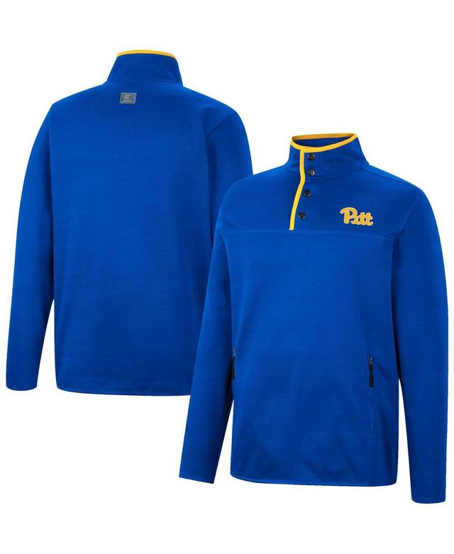 Mens Colosseum Royal Pitt Panthers Rebound Quarter-Snap Jacket Product Image