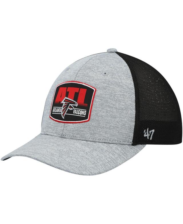 Mens 47 Brand Heathered Gray and Black Atlanta Falcons Motivator Flex Hat - Heathered Gray Product Image