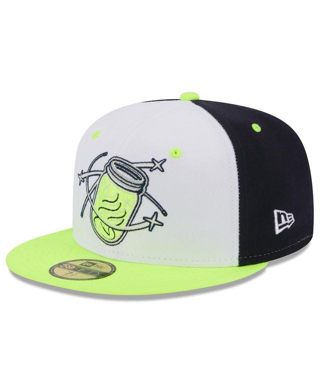 Mens New Era White Columbia Fireflies Authentic Collection Alternate Logo 59FIFTY Fitted Hat Product Image