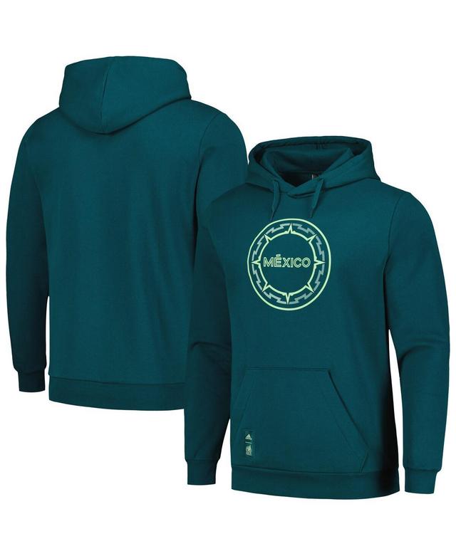 Mens adidas Green Mexico National Team Dna Pullover Hoodie Product Image