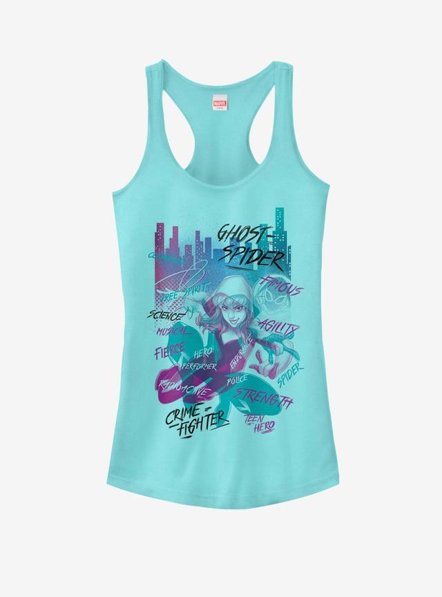 Marvel Spider-Man Into The Spider-Verse Gwen City Girls Tank Product Image