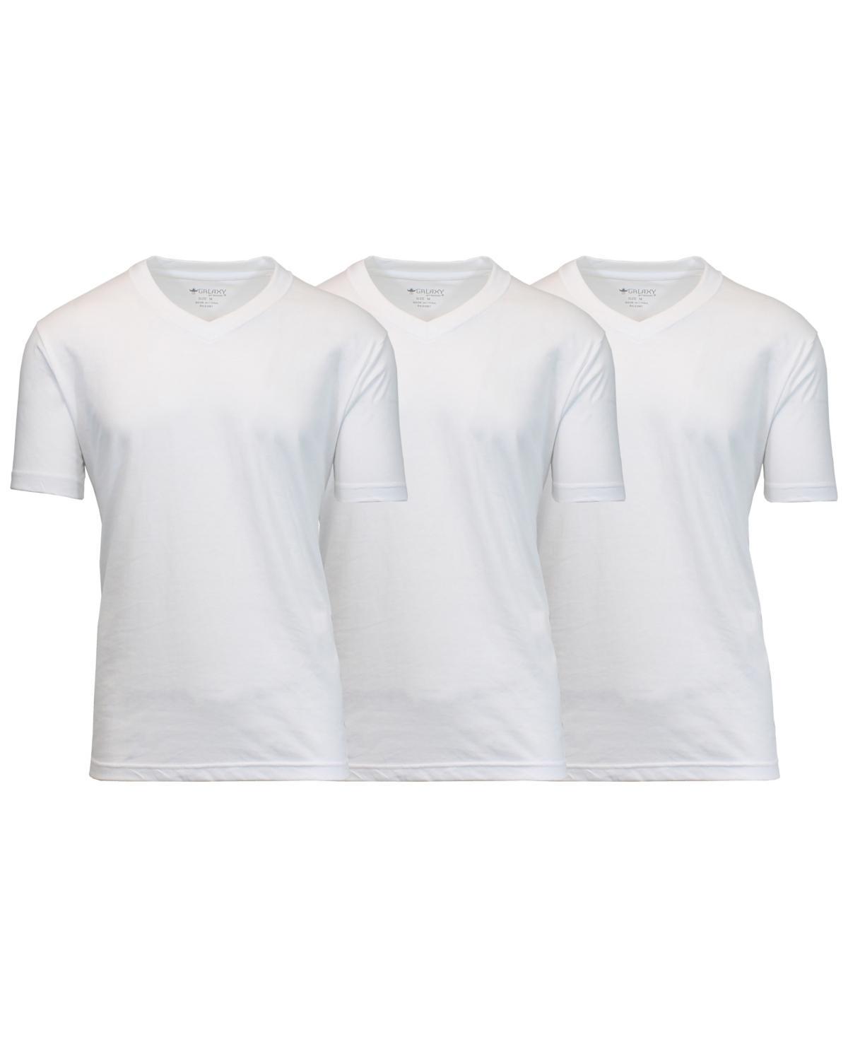 Galaxy By Harvic Mens Short Sleeve V-Neck T-shirt, Pack of 3 Product Image