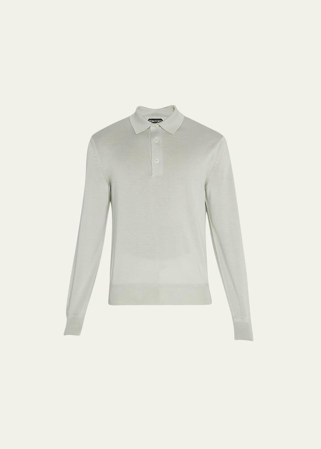 Mens Cashmere Polo Shirt Product Image