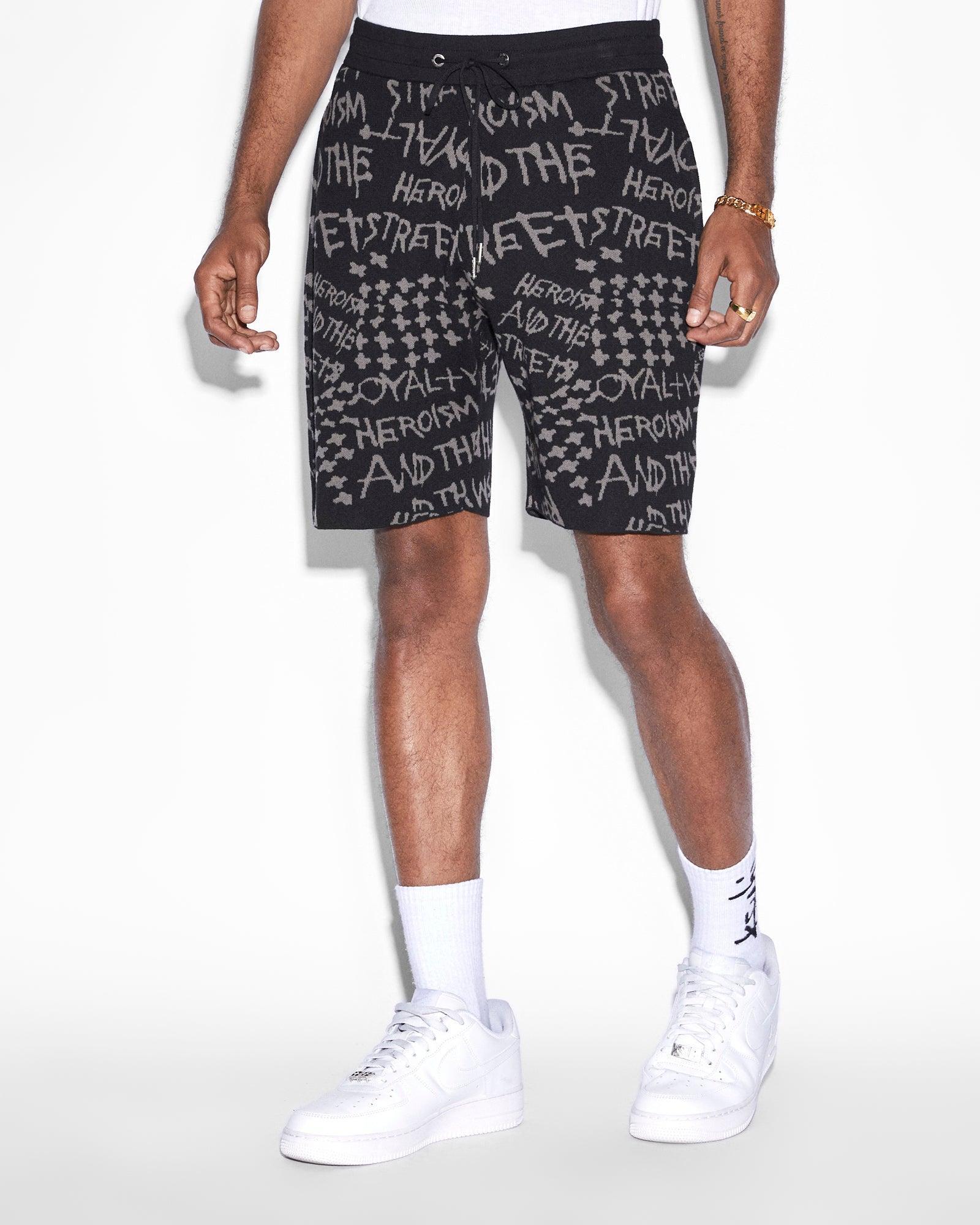 HEROISM KNIT SHORT BLACK Male Product Image