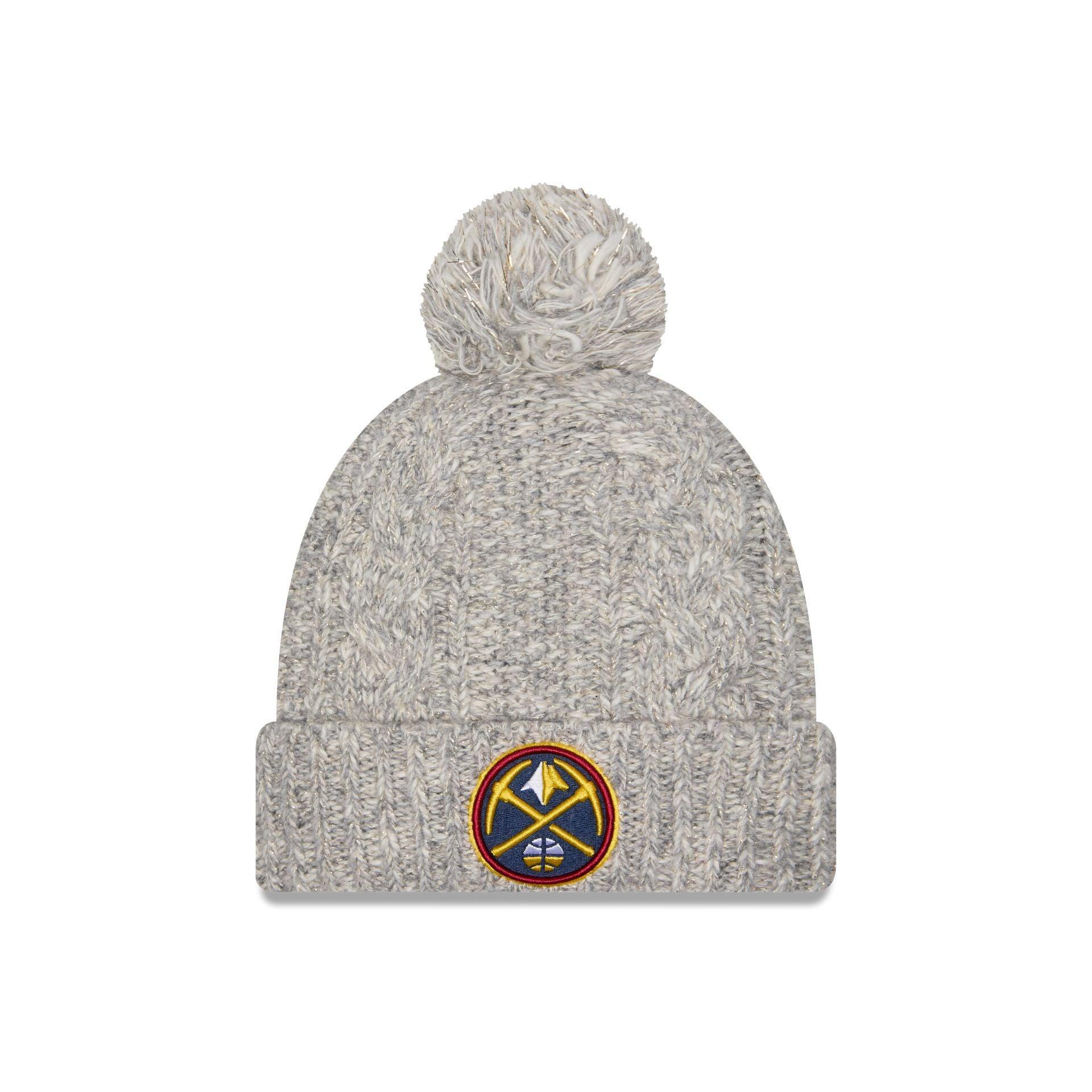 Denver Nuggets Shimmer Pom Knit Hat Male Product Image