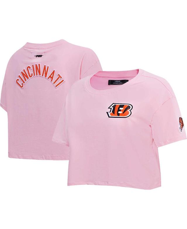 Womens Pro Standard Pink Cincinnati Bengals Cropped Boxy T-shirt Product Image