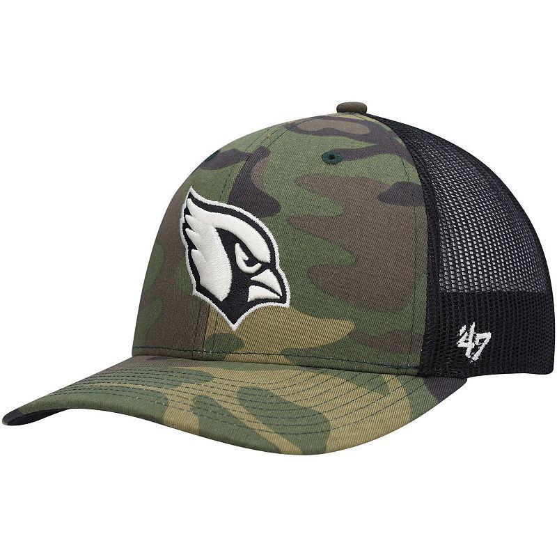 Mens 47 Camo/Black Arizona Cardinals Trucker Adjustable Hat Product Image