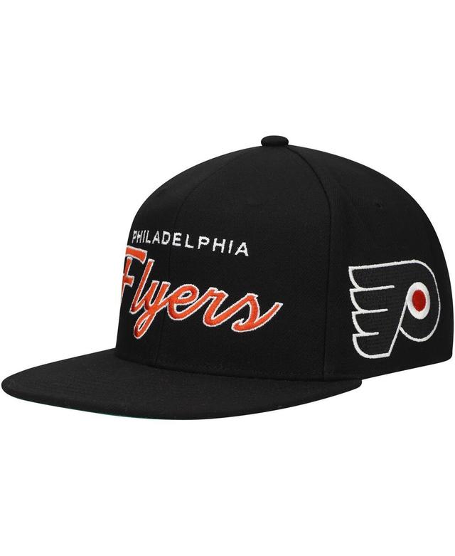 Mens Mitchell & Ness Philadelphia Flyers Core Team Script 2.0 Snapback Hat Product Image