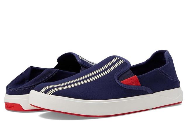 OluKai Lae'ahi (Navy/Stripe) Men's Shoes Product Image