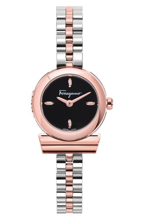 Womens Gancino IP Rose Gold & Stainless Steel Bracelet Watch Product Image