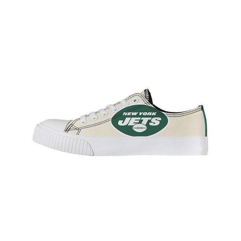 Womens FOCO Cream New York Jets Low Top Canvas Shoes Product Image