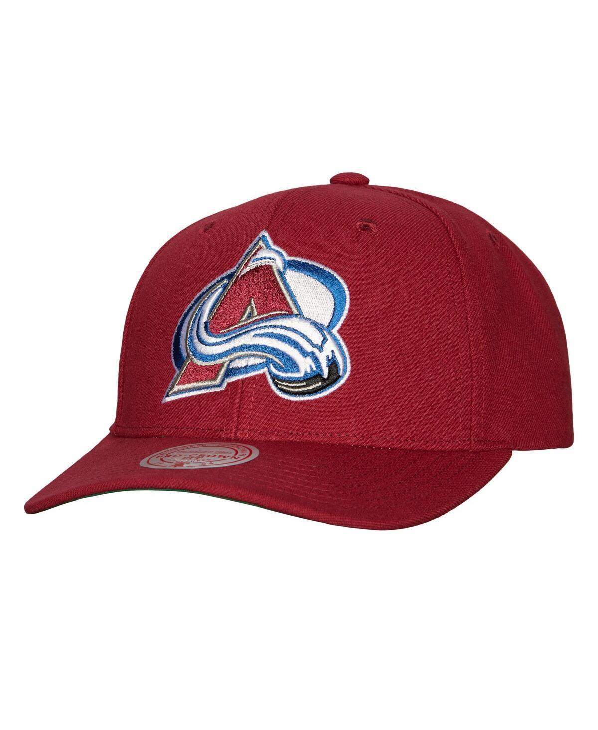 Mens Mitchell & Ness Burgundy Colorado Avalanche Team Ground Pro Adjustable Hat Product Image