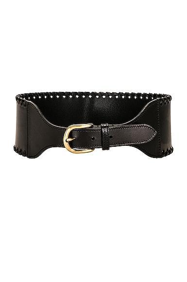 Isabel Marant Woma Braided Leather Belt Black. (also in ). Product Image