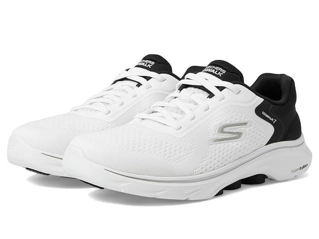 SKECHERS Performance Go Walk 7 - Cosmic Waves Black) Women's Shoes Product Image