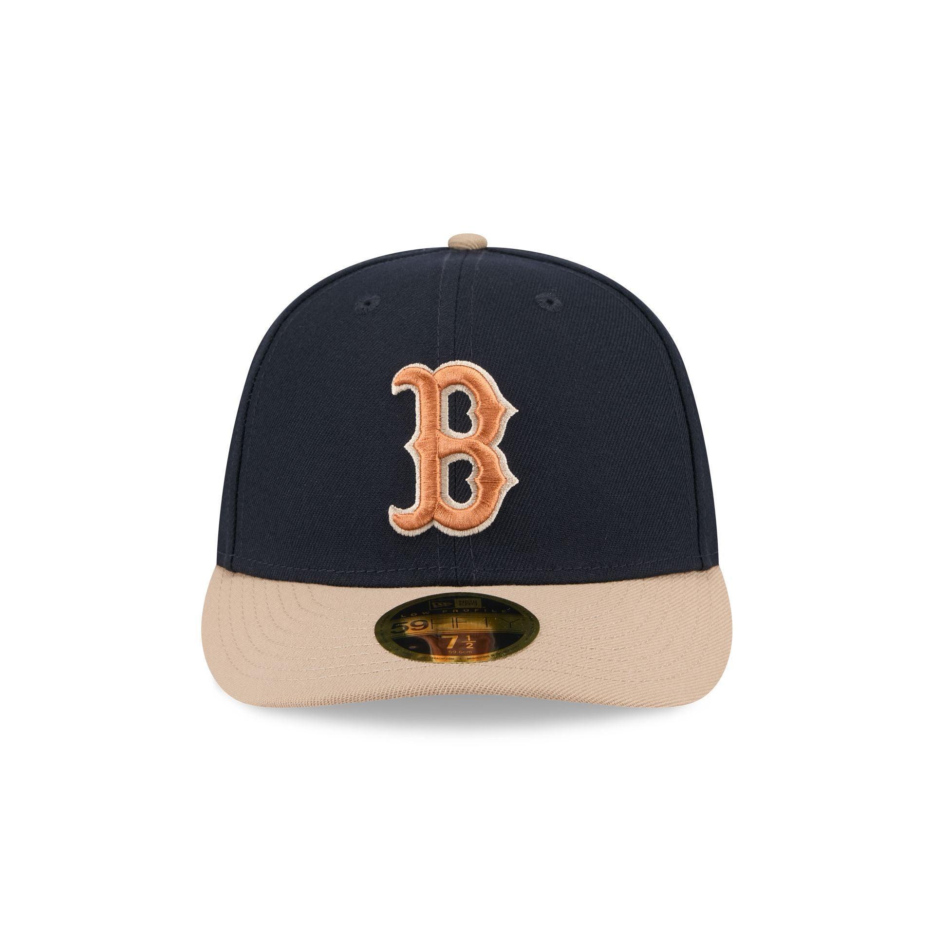 Boston Red Sox Blue Ivory Low Profile 59FIFTY Fitted Hat Male Product Image