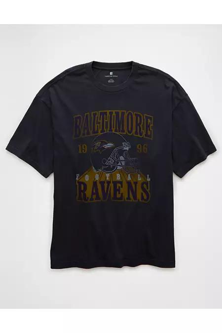 AE Boxy NFL Baltimore Ravens Graphic T-Shirt Men's Product Image