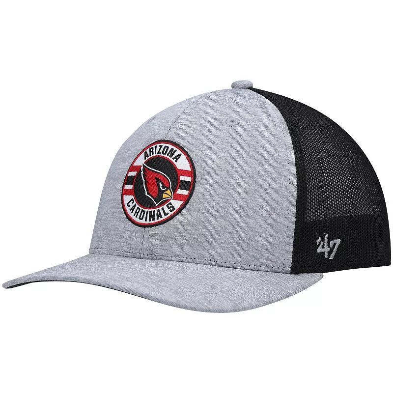 Mens 47 Heathered Gray/Black Arizona Cardinals Motivator Flex Hat Product Image