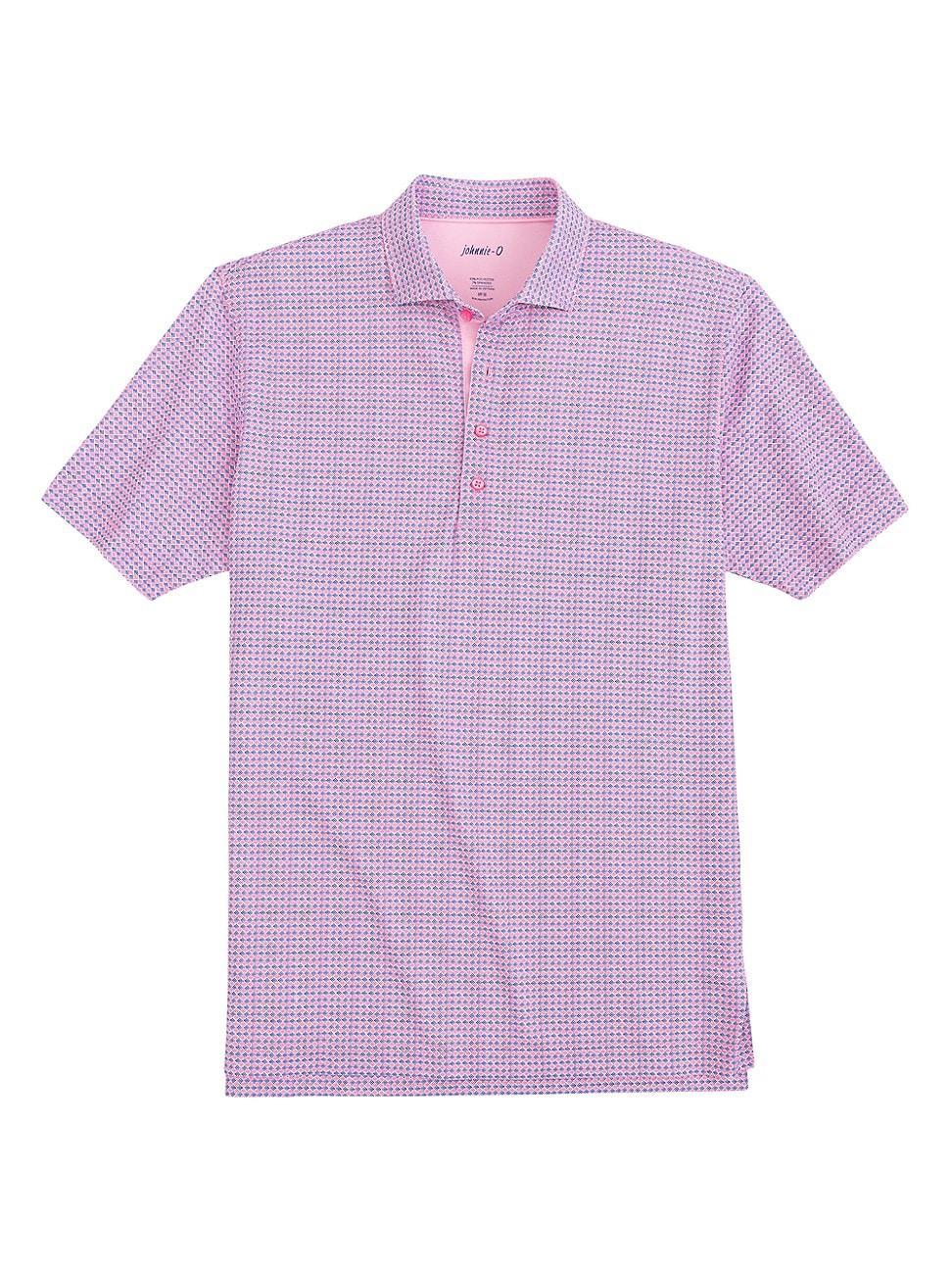 Mens Fenton Geometric Polo Shirt Product Image