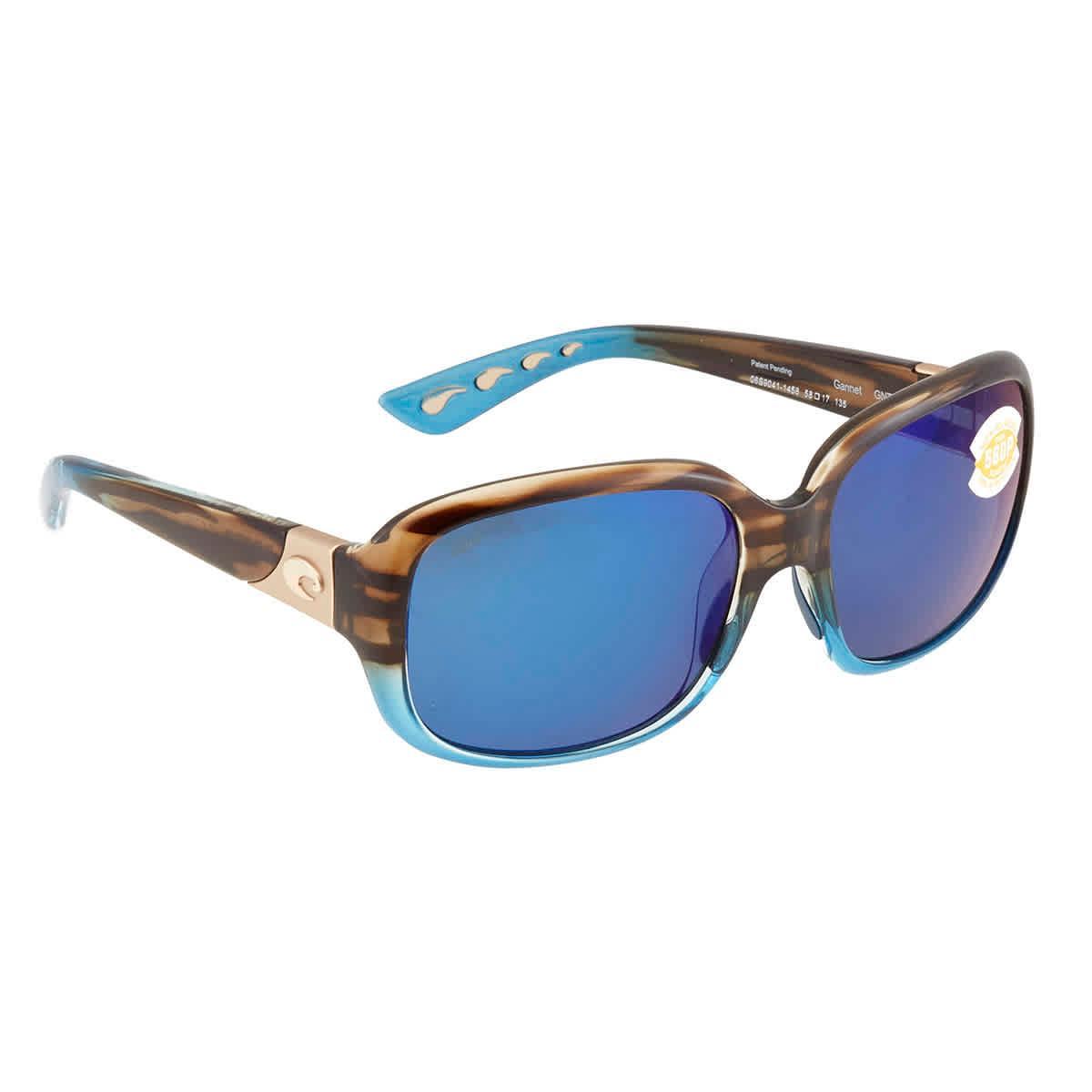 Costa Del Mar Gannet 58mm Mirrored Polarized Pillow Sunglasses Product Image