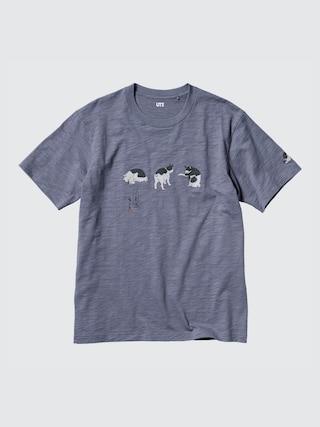 Mens Edo Era Animals Ut Graphic T-Shirt Gray XL UNIQLO US Product Image