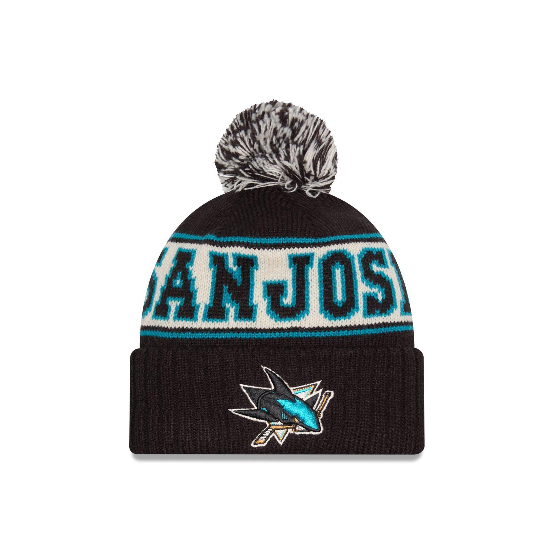 San Jose Sharks Retro Pom Knit Hat Male Product Image