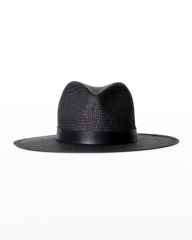 Janessa Leone Simone Hat in Black - Black. Size S (also in M, L). Product Image