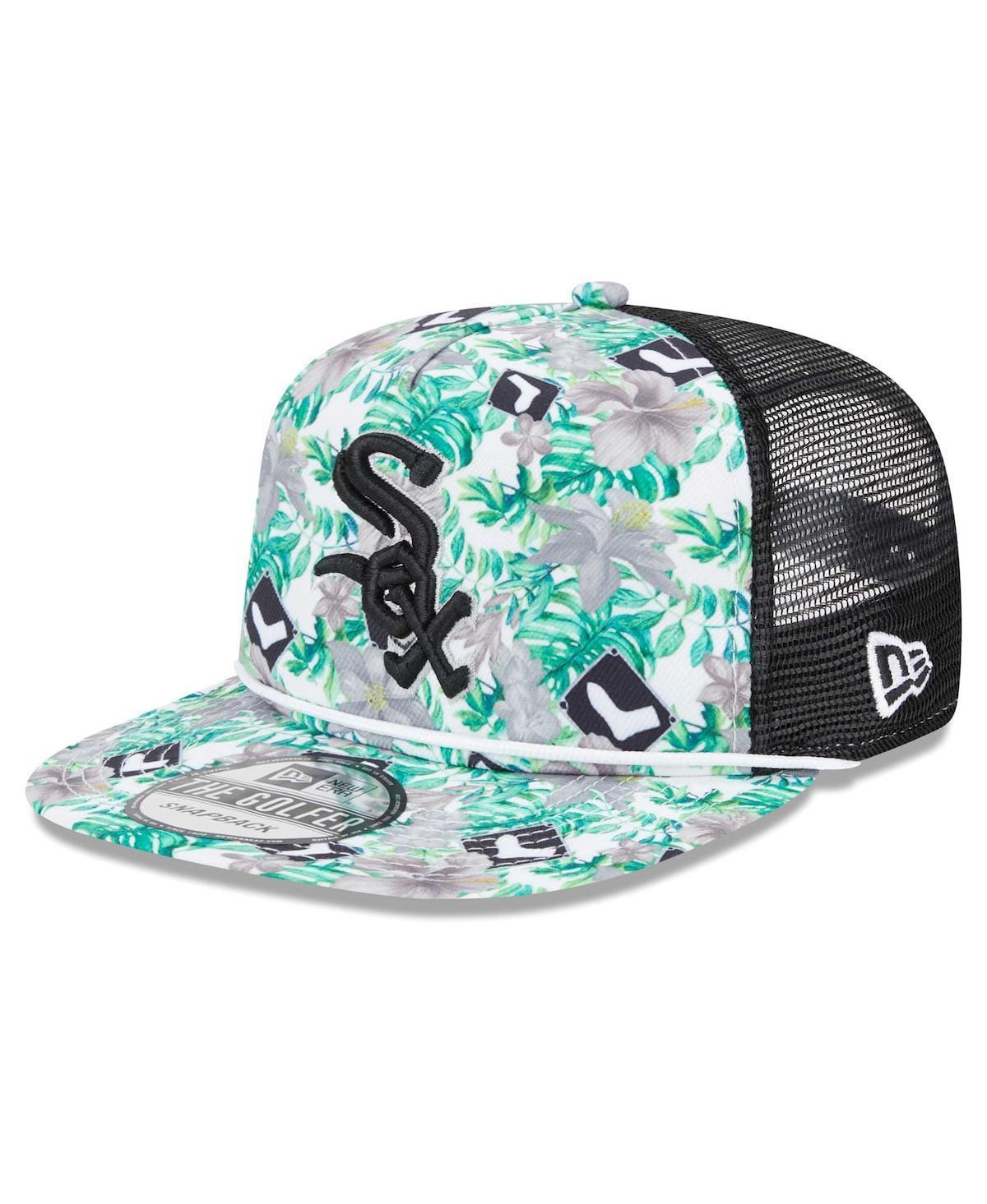 Mens New Era Chicago White Sox Tropic Floral Golfer Snapback Hat Product Image