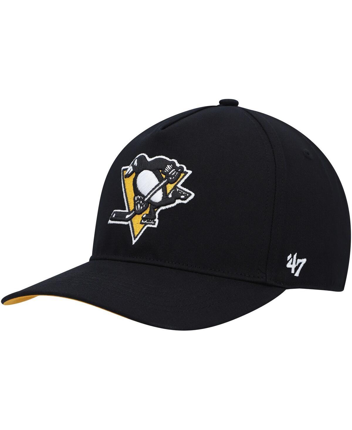 Mens 47 Black Pittsburgh Penguins Primary Hitch Snapback Hat Product Image