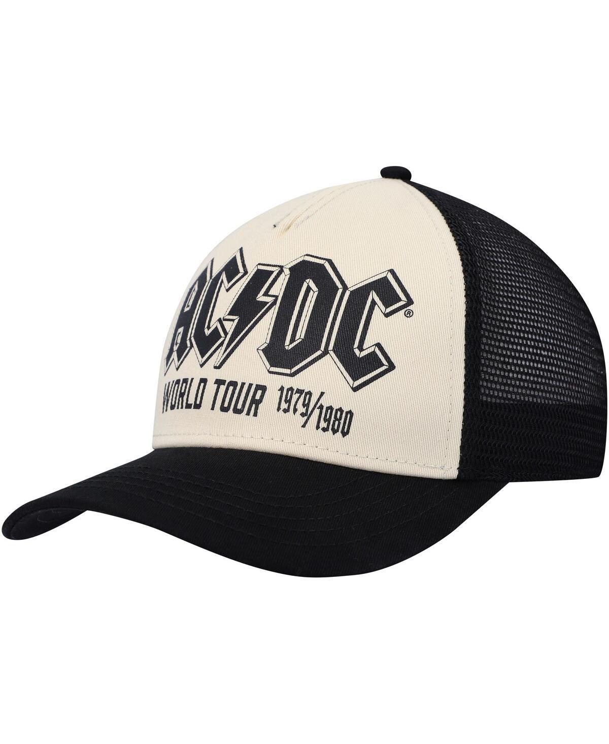 Mens American Needle Cream Ac/Dc Sinclair Snapback Hat - Cream Product Image