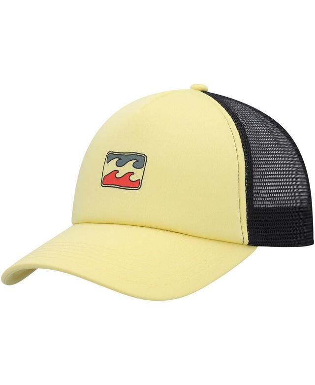 Billabong Mens Yellow Podium Trucker Snapback Hat - Yellow Product Image