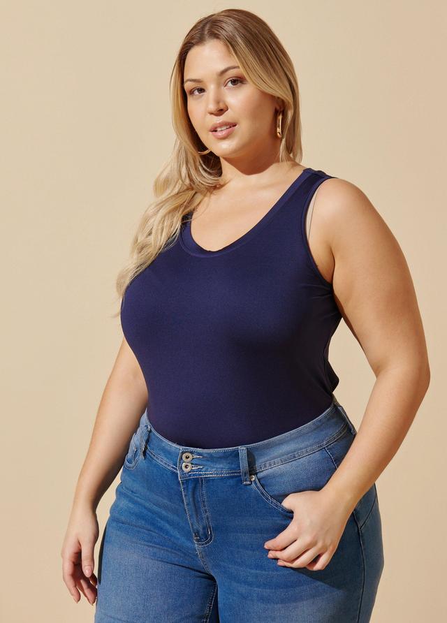 Plus Size Easy Basic Knit Tank Top Ashley Stewart Product Image