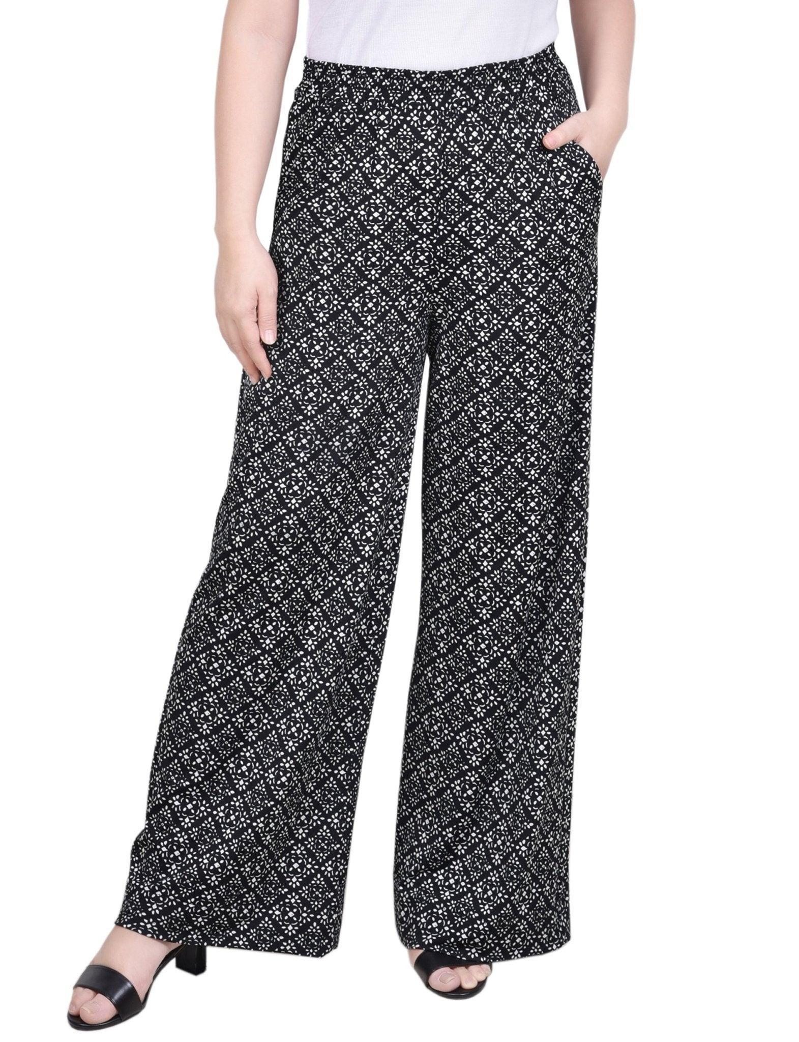 Wide Leg Pull On Pant - Petite Product Image