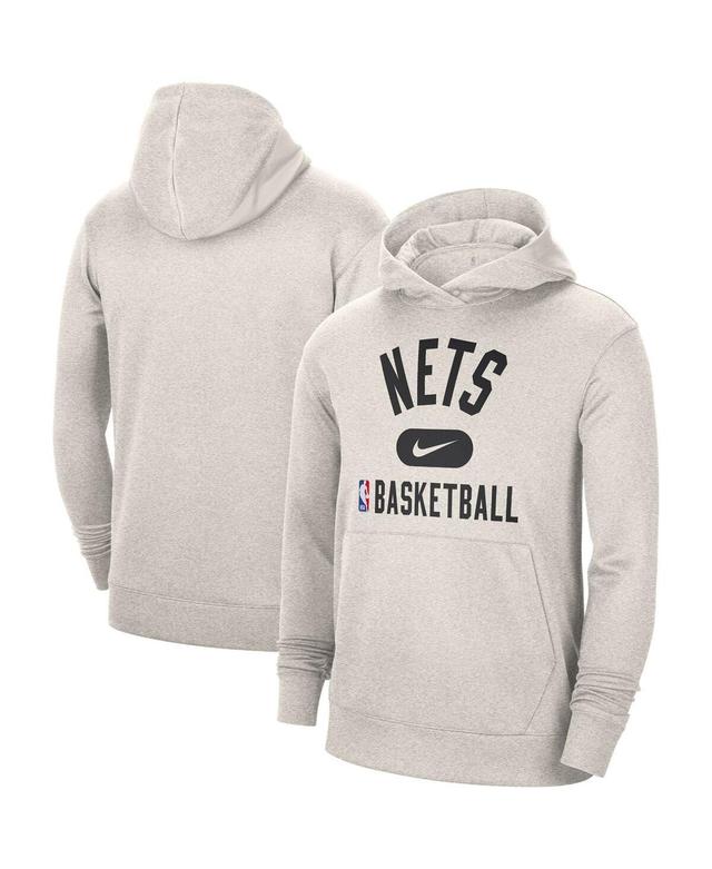 Mens Nike White Brooklyn Nets 2021-2022 Spotlight On Court Performance Practice Pullover Hoodie Product Image