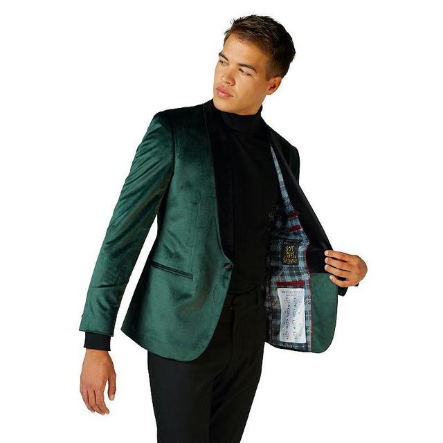 OppoSuits Deluxe Rich Green Velvet Dinner Jacket Product Image