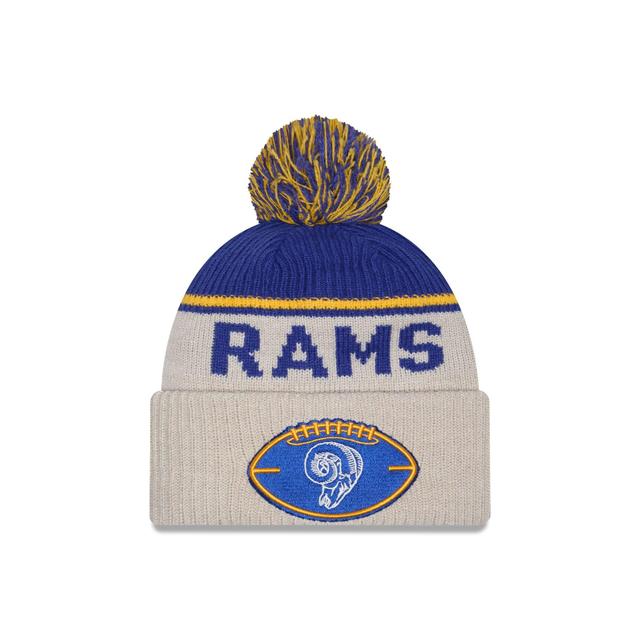 Los Angeles Rams 2024 Cold Weather Historic Pom Knit Hat Male Product Image