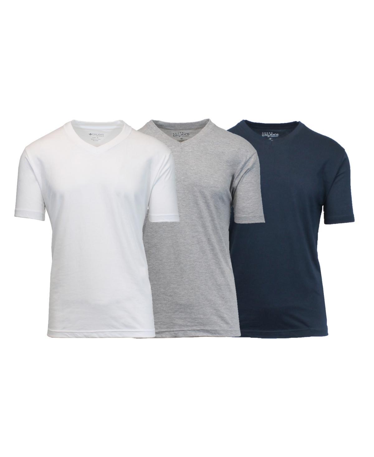 Galaxy By Harvic Mens Short Sleeve V-Neck T-shirt, Pack of 3 Product Image