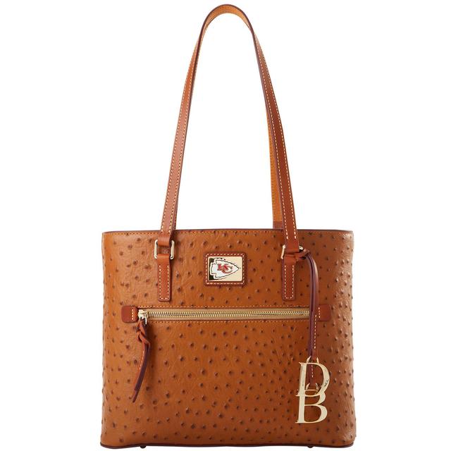 Dooney & Bourke Womens NFL Chiefs Coated Cotton Shopper Bag in Caramel Product Image