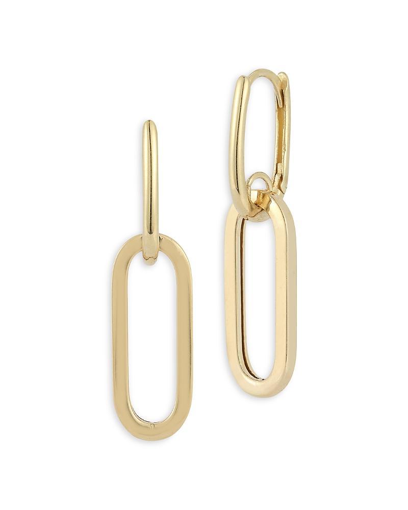 Moon & Meadow 14K Yellow Gold Polished Chain Link Drop Earrings Product Image