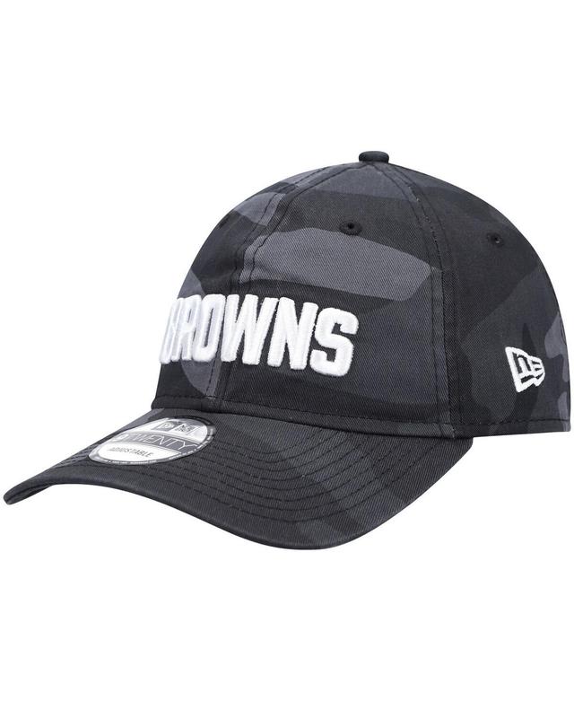 Mens New Era Charcoal Cleveland Browns Camo Core Classic 2.0 9TWENTY Adjustable Hat Product Image