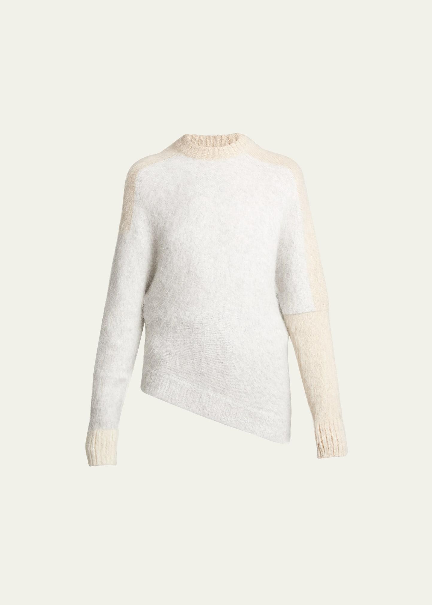 Proenza Schouler Colorblock Brushed Mohair Blend Sweater Product Image