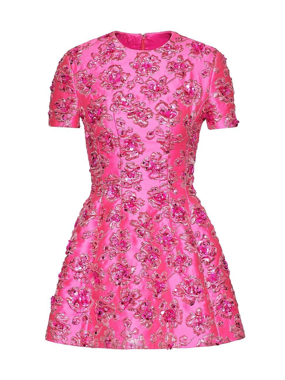 Womens Short Jacquard Dress Product Image